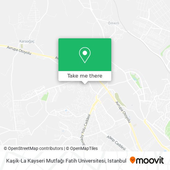 Kaşik-La Kayseri Mutfağı Fatih Universitesi map