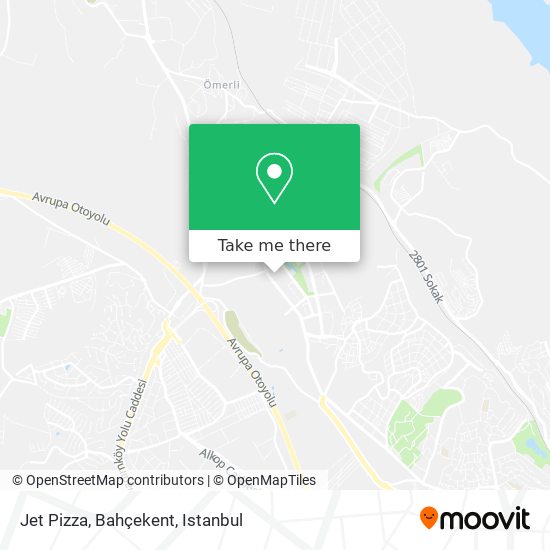 Jet Pizza, Bahçekent map
