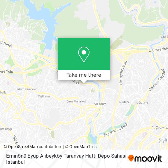 Eminönü Eyüp Alibeyköy Taranvay Hattı Depo Sahası map