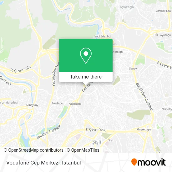 Vodafone Cep Merkezi map
