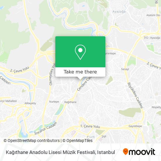 Kağıthane Anadolu Lisesi Müzik Festivali map