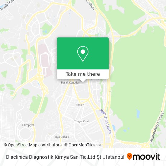 Diaclinica Diagnostik Kimya San.Tic.Ltd.Şti. map