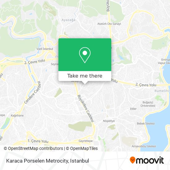 Karaca Porselen Metrocity map