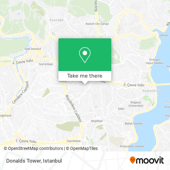 Donalds Tower map