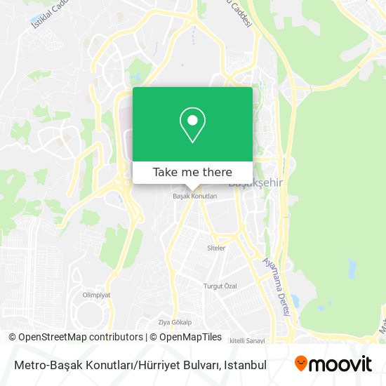 Metro-Başak Konutları / Hürriyet Bulvarı map