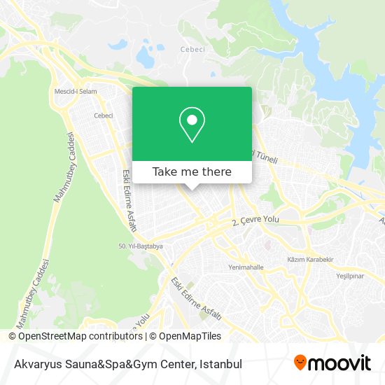 Akvaryus Sauna&Spa&Gym Center map