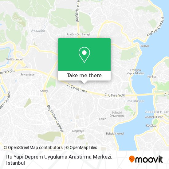 Itu Yapi Deprem Uygulama Arastirma Merkezi map