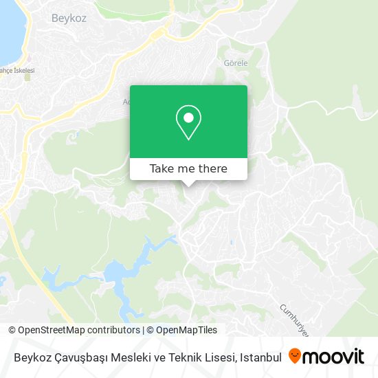 Beykoz Çavuşbaşı Mesleki ve Teknik Lisesi map