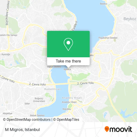 M Migros map