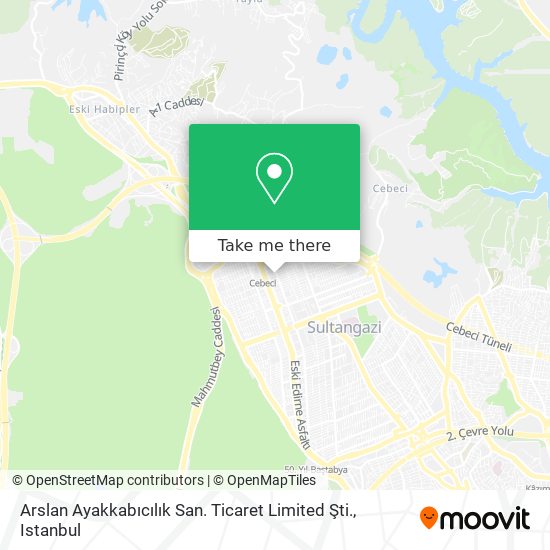 Arslan Ayakkabıcılık San. Ticaret Limited Şti. map