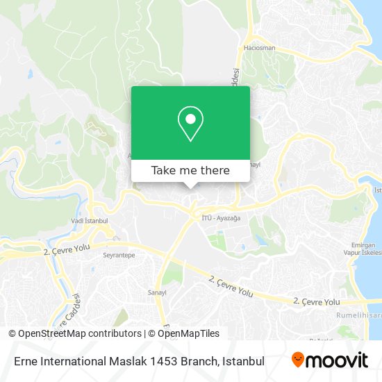 Erne International Maslak 1453 Branch map