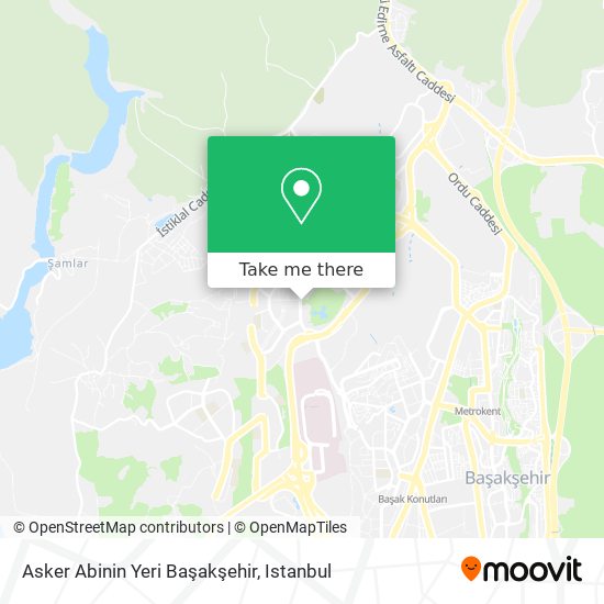 Asker Abinin Yeri Başakşehir map