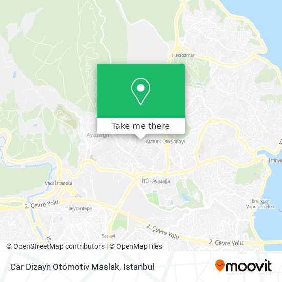 Car Dizayn Otomotiv Maslak map