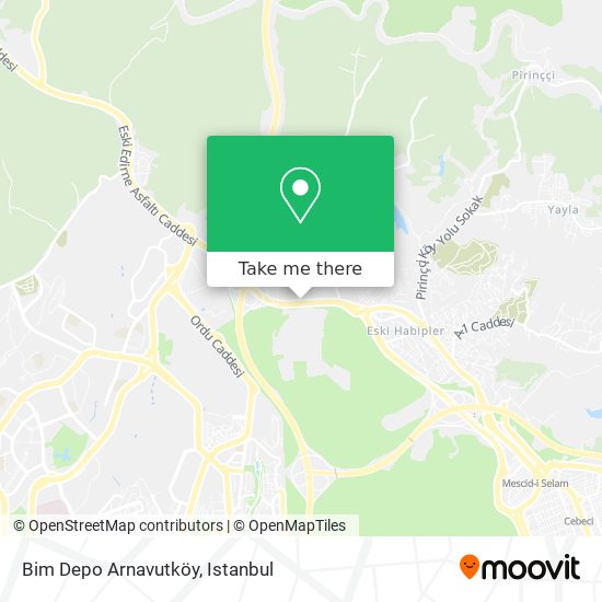 Bim Depo Arnavutköy map
