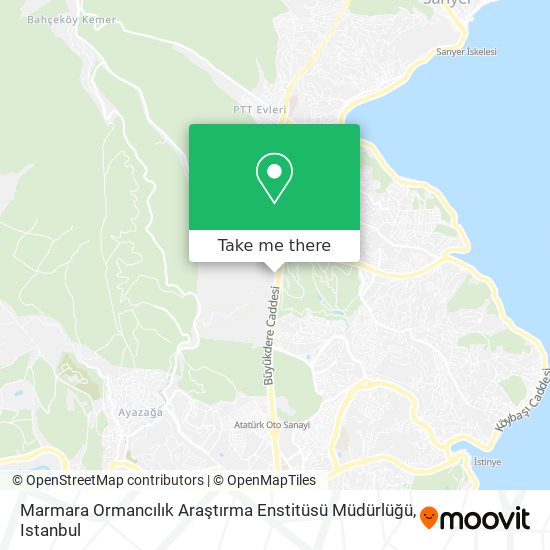 Marmara Ormancılık Araştırma Enstitüsü Müdürlüğü map