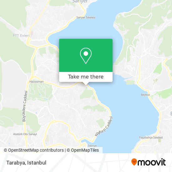 Tarabya map