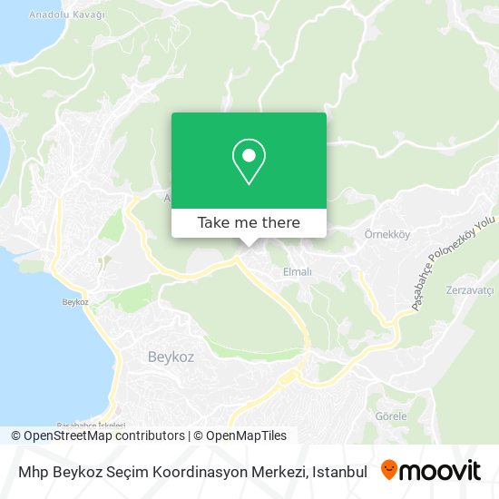 Mhp Beykoz Seçim Koordinasyon Merkezi map