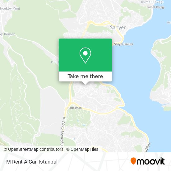 M Rent A Car map