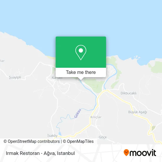Irmak Restoran - Ağva map