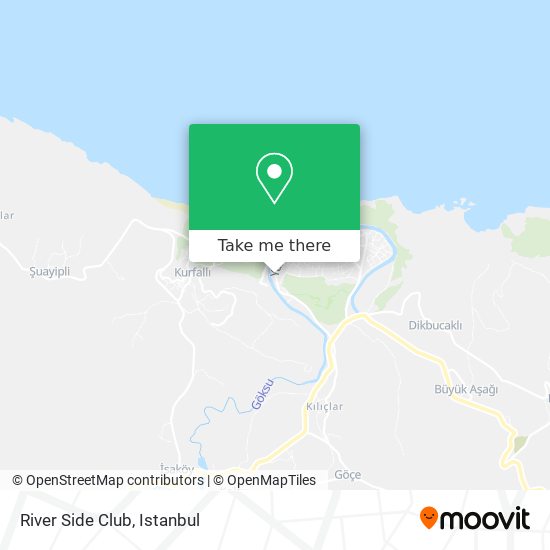 River Side Club map