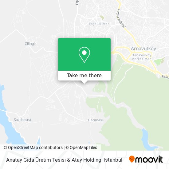 Anatay Gida Üretim Tesisi & Atay Holding map