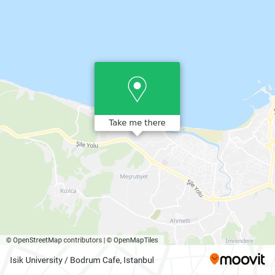 Isik University / Bodrum Cafe map