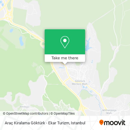 Araç Kiralama Göktürk - Ekar Turizm map