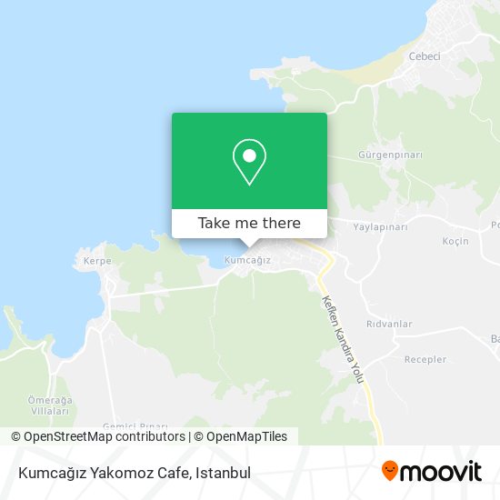 Kumcağız Yakomoz Cafe map