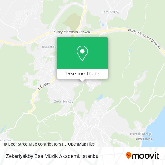 Zekeriyaköy Bsa Müzik Akademi map