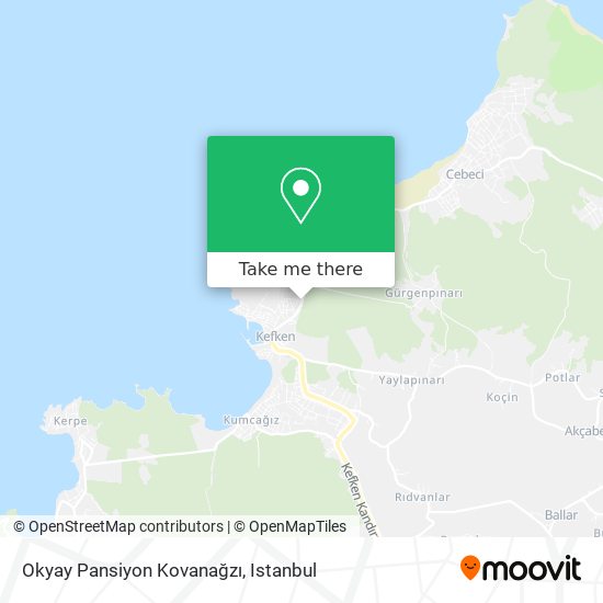 Okyay Pansiyon Kovanağzı map