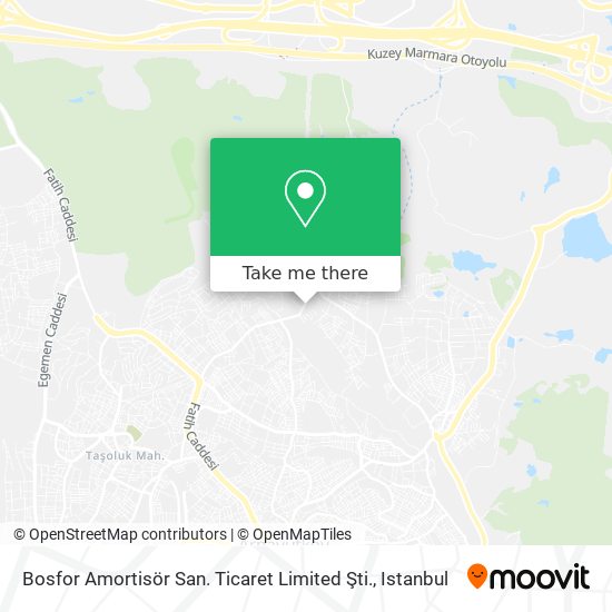 Bosfor Amortisör San. Ticaret Limited Şti. map