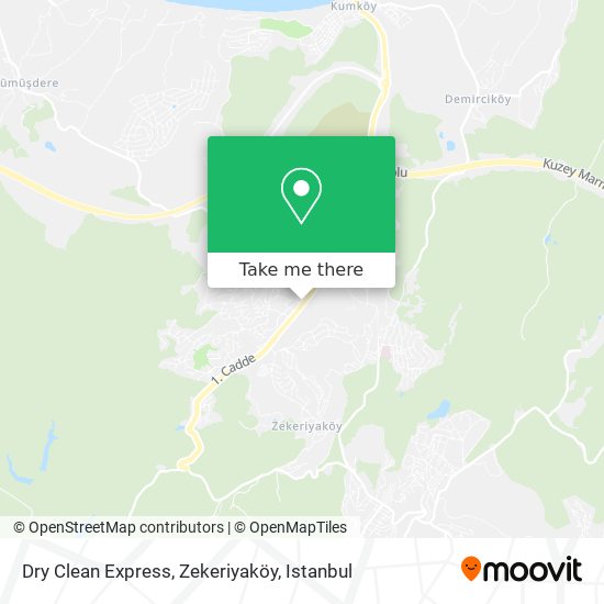 Dry Clean Express, Zekeriyaköy map