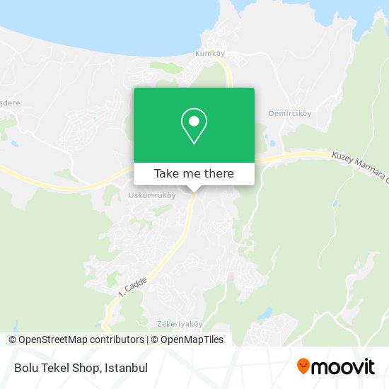 Bolu Tekel Shop map