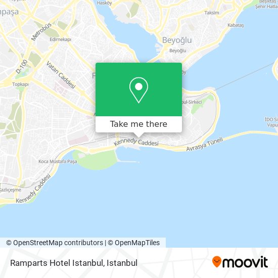 Ramparts Hotel Istanbul map