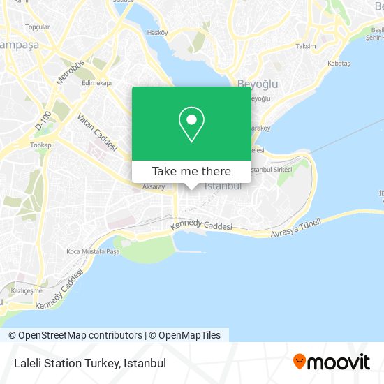 Laleli Station Turkey map