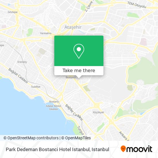 Park Dedeman Bostanci Hotel Istanbul map