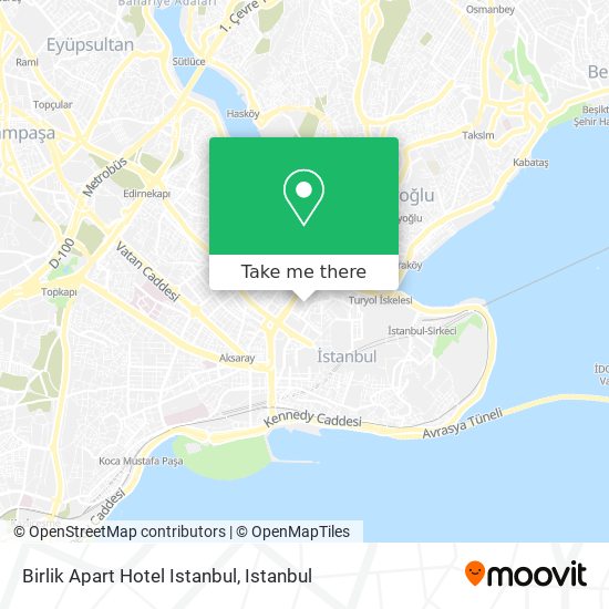 Birlik Apart Hotel Istanbul map