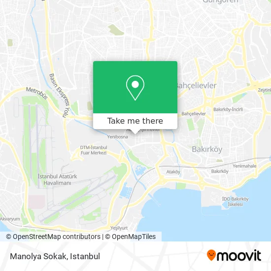 Manolya Sokak map