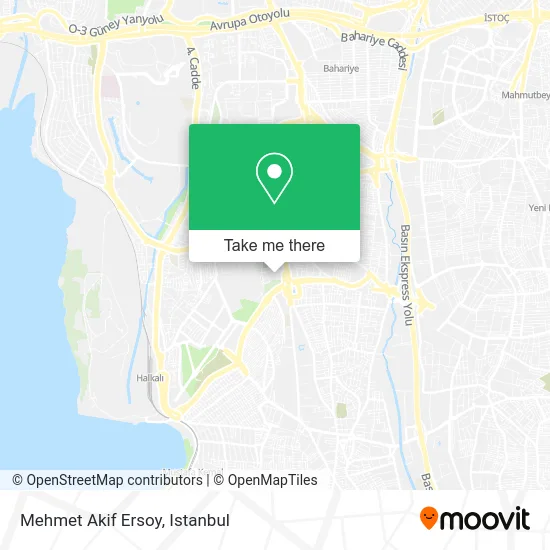 Mehmet Akif Ersoy map