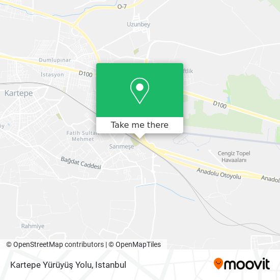 Kartepe Yürüyüş Yolu map