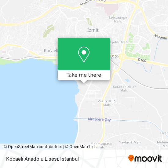 Kocaeli Anadolu Lisesi map