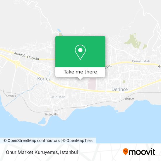 Onur Market Kuruyemıs map
