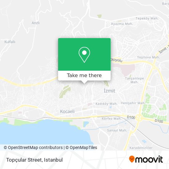 Topçular Street map