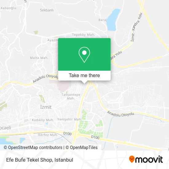 Efe Bufe Tekel Shop map