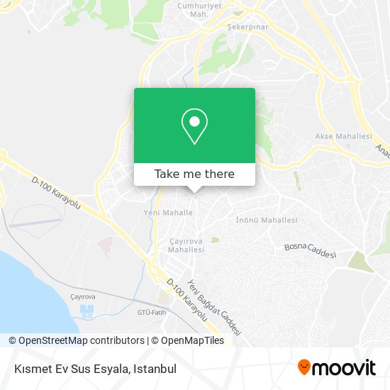Kısmet Ev Sus Esyala map