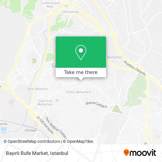 Bayırlı Bufe Market map