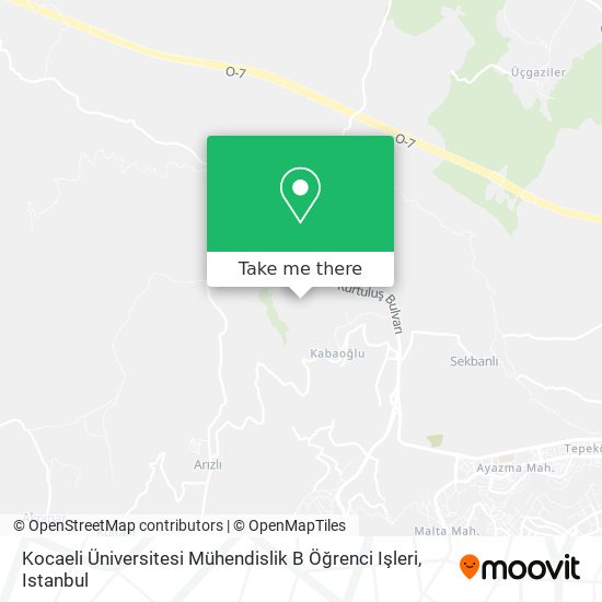 Kocaeli Üniversitesi Mühendislik B Öğrenci Işleri map