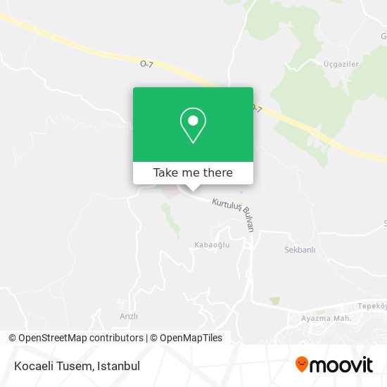 Kocaeli Tusem map