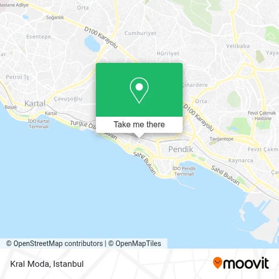 Kral Moda map
