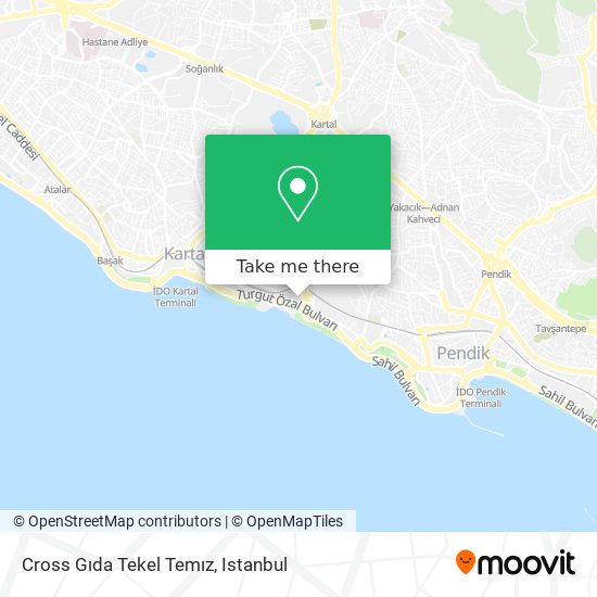 Cross Gıda Tekel Temız map